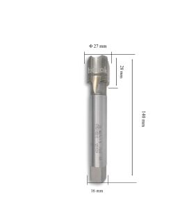 MTE M27x1,5 İnce Diş Makina Kılavuzu Düz HSSE DIN 374/C