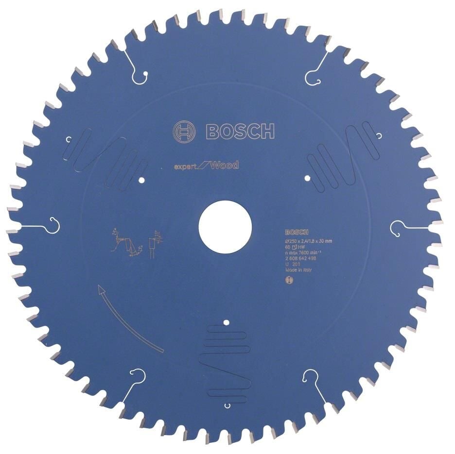 Bosch Ahşap Kesme Daire Testere Bıçağı 250*30 mm 60 Diş Expert 2608642498
