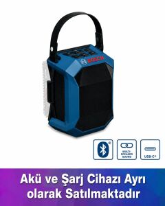 Bosch GPB 18V-1 C 18V Akülü Bluetooth Hoparlör (Solo) 06014A7000
