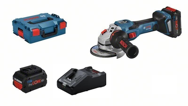 Bosch GWS 18V-15 SC 2x8 Ah Akülü Taşlama Makinesi 06019H6101