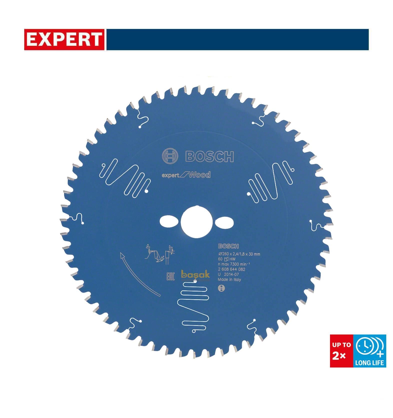 Bosch Expert 260x30 mm 60 Diş Ahşap Daire Testere Bıçağı 2608644082