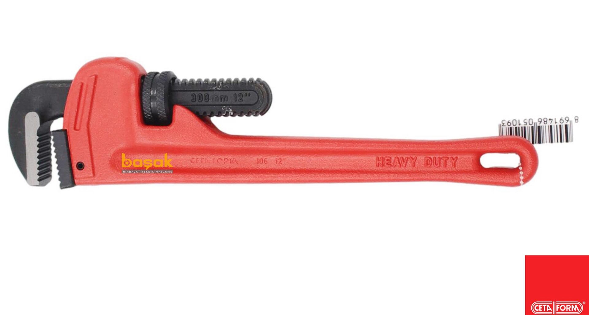 Ceta Form 12'' Ağır Tip Boru Anahtarı 300mm I06-12-2