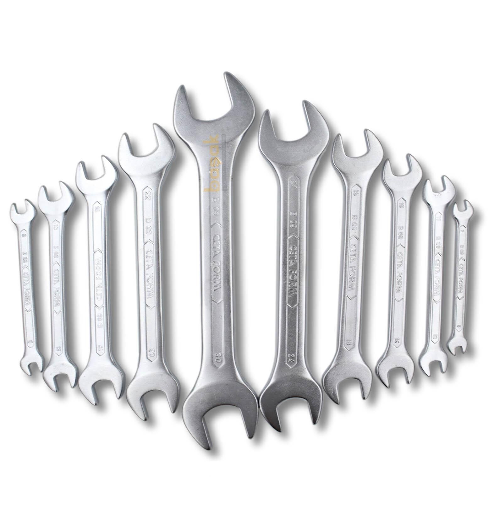 Ceta Form 6 - 32 mm 10 parça Uzun Açık Ağız Anahtar Takımı B09-B10/2
