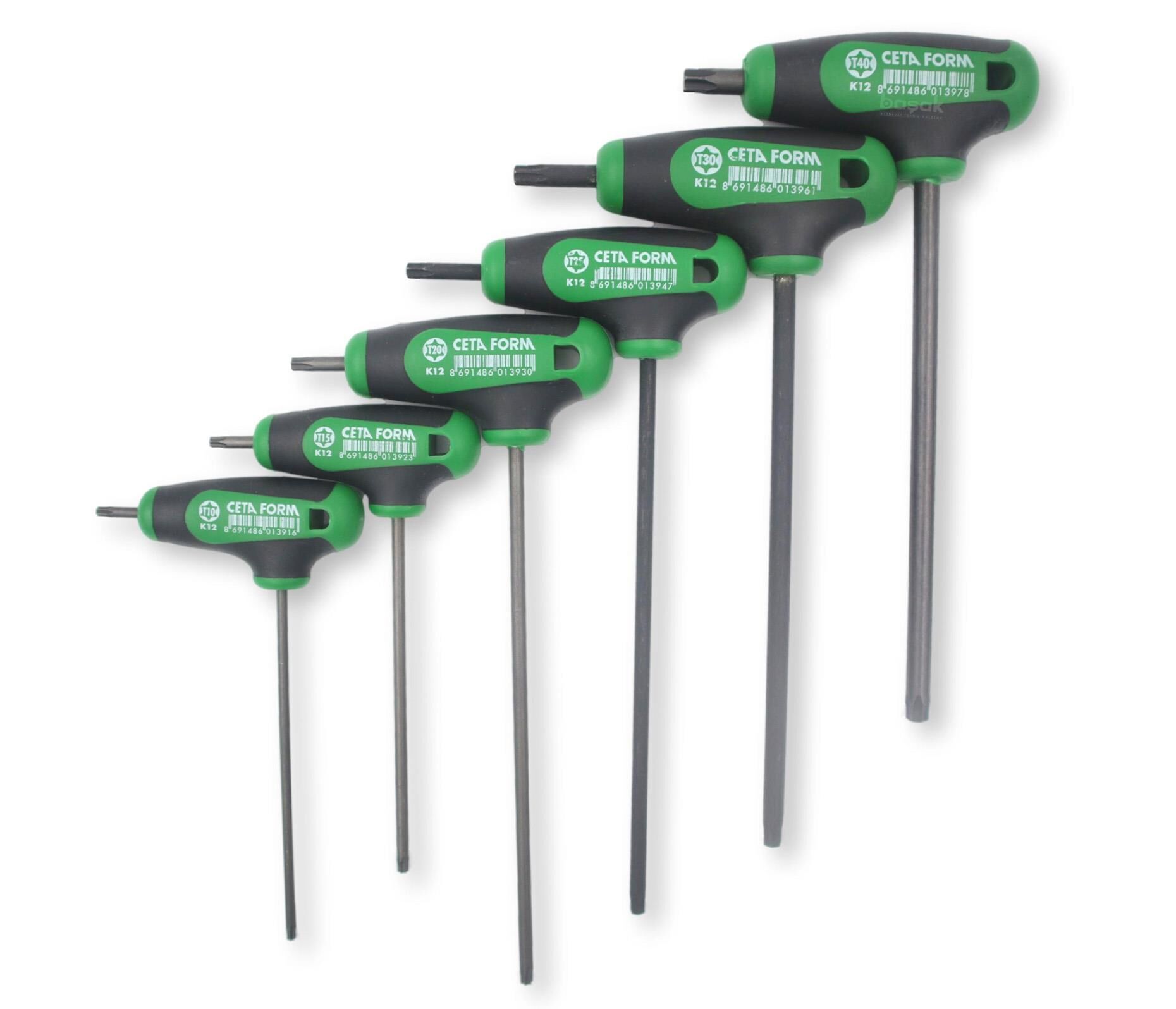Ceta Form K99-12-06 6 Parça C-PLUS T Saplı TORX Anahtar Takımı