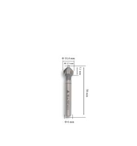 MTE 10,4 mm 90° Havşa Freze HSS DIN 335/C