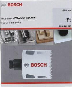 Metal ve Ahşap 140 mm Hss Bi-Metal %8 Kobaltlı Delik Testeresi BOSCH 2608594247