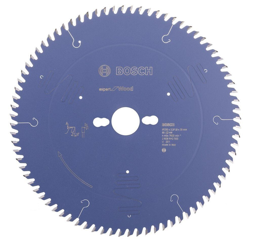Bosch Ahşap Kesme Daire Testere Bıçağı 250*30 mm 80 Diş Expert 2608642500