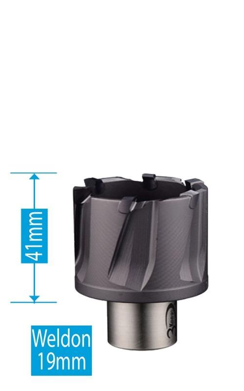 3Keego 18 x 25 mm TİAIN TCT Manyetik Ray ve Hardox Delme Ucu HCR 25T