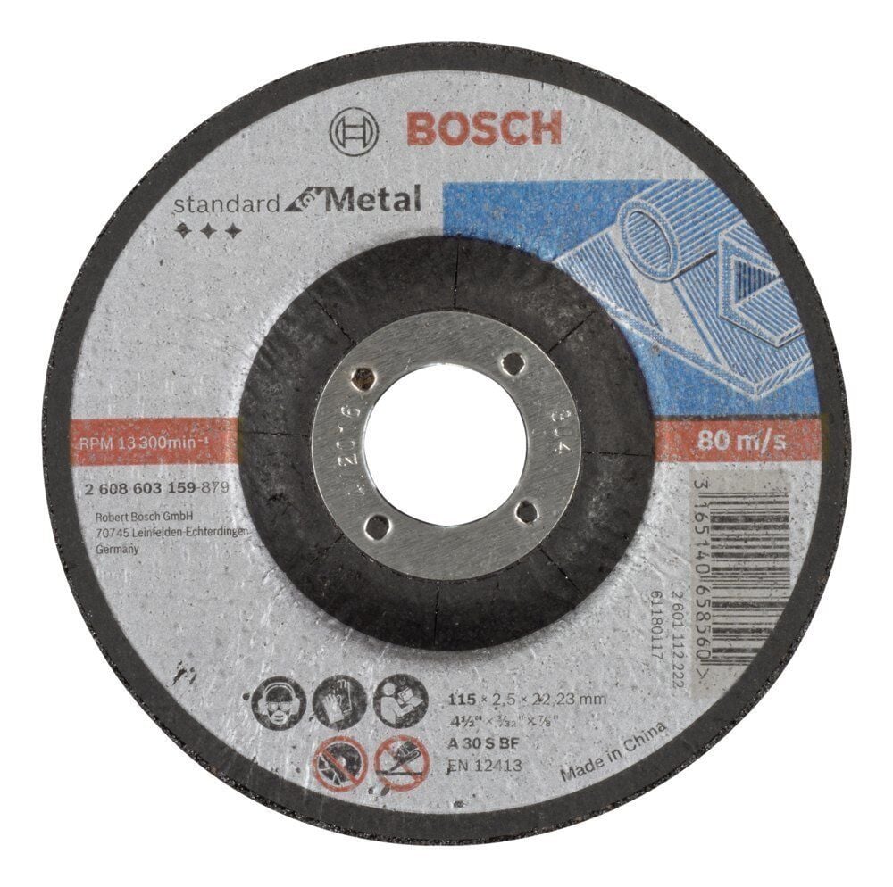 Bosch 115x2,5 mm Standart Metal Kesme Taşı Bombeli 2608603159