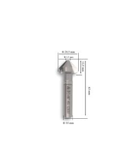 MTE 20,5 mm 90° Havşa Freze HSS DIN 335/