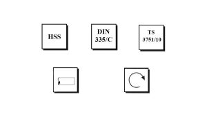 MTE 25 mm 90° Havşa Freze HSS DIN 335/C