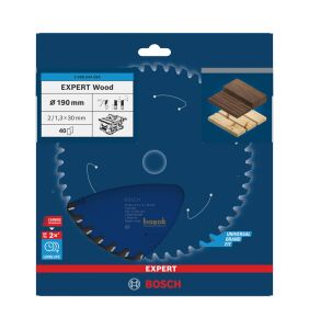 Bosch Expert 190x30 mm 40 Diş Ahşap Daire Testere 2608644084