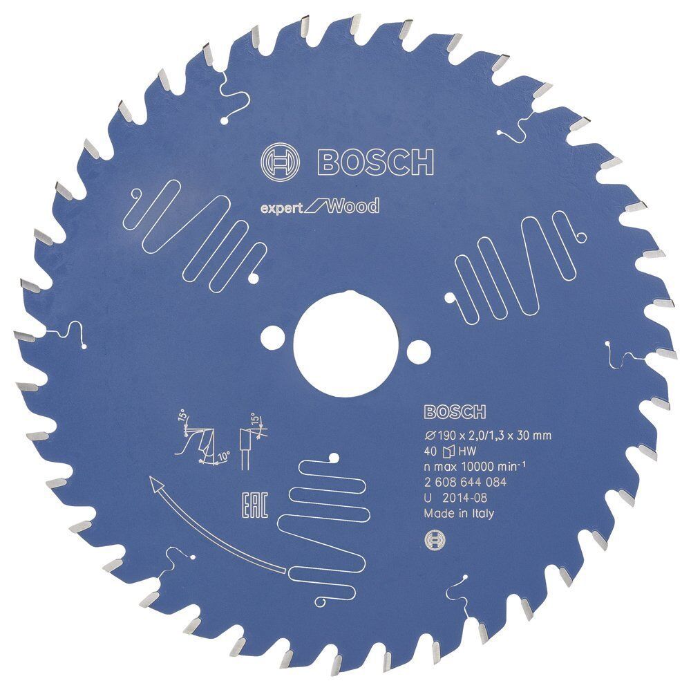 Bosch Ahşap Kesme Daire Testere Bıçağı 190*30 mm 40 Diş Expert 2608644084