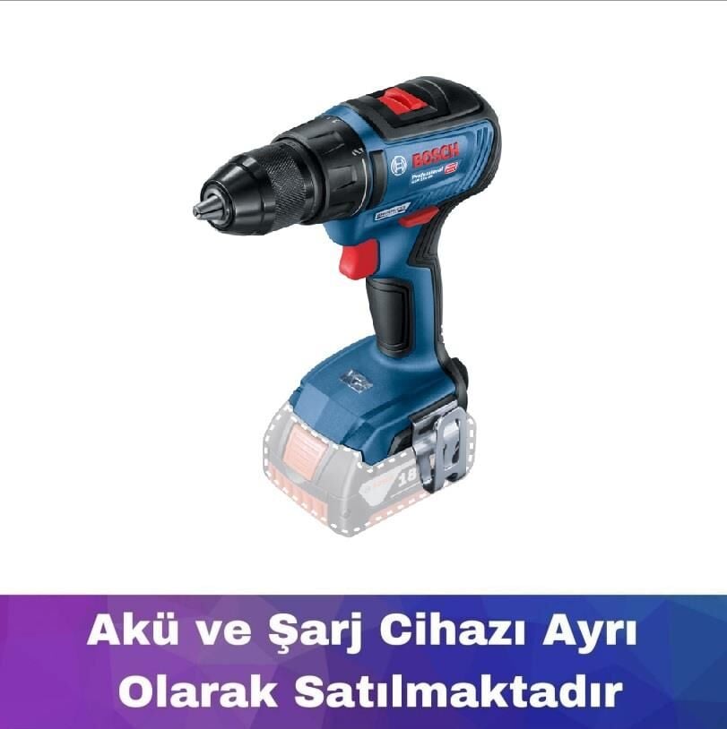 Bosch GSR 18V-50 Akülü Delme Vidalama (Akü ve Şarj yoktur) 06019H5006