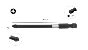 Ceta Form PZ2 x 90 mm Darbeli Yıldız Bits Uç CB/912TM