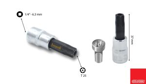 Ceta Form T25 1/4” Lokmalı Delikli Torx Allen C08S-TR25