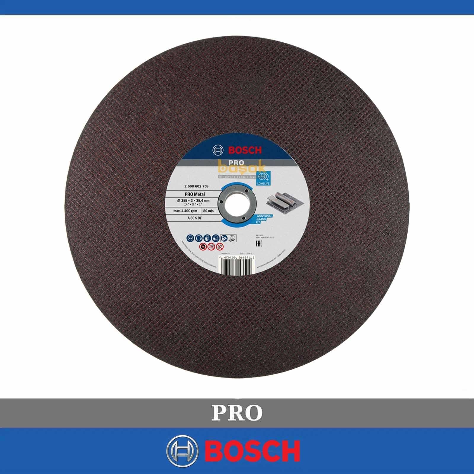 Bosch Pro 355 mm Ekonomik Metal Kesme Taşı (1 Adet) 2608602759