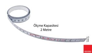 Ceta Form P05-AD2 Arkası Yapışkanlı Çelik Şerit Metre 2 Metre x13 mm