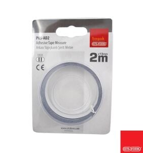 Ceta Form P05-AD2 Arkası Yapışkanlı Çelik Şerit Metre 2 Metre x13 mm