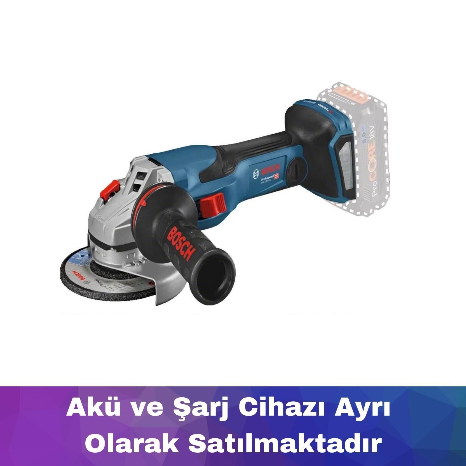 Bosch GWS 18V-15 C (Akü ve Şarj Yoktur) Akülü Taşlama Makinesi 06019H6000