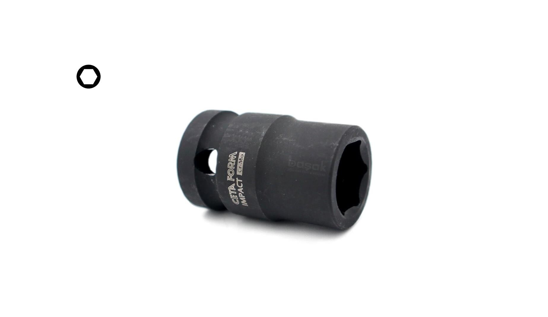 Ceta Form 10 mm 1/2” 6 Köşe Havalı Lokma Anahtar C62-H10