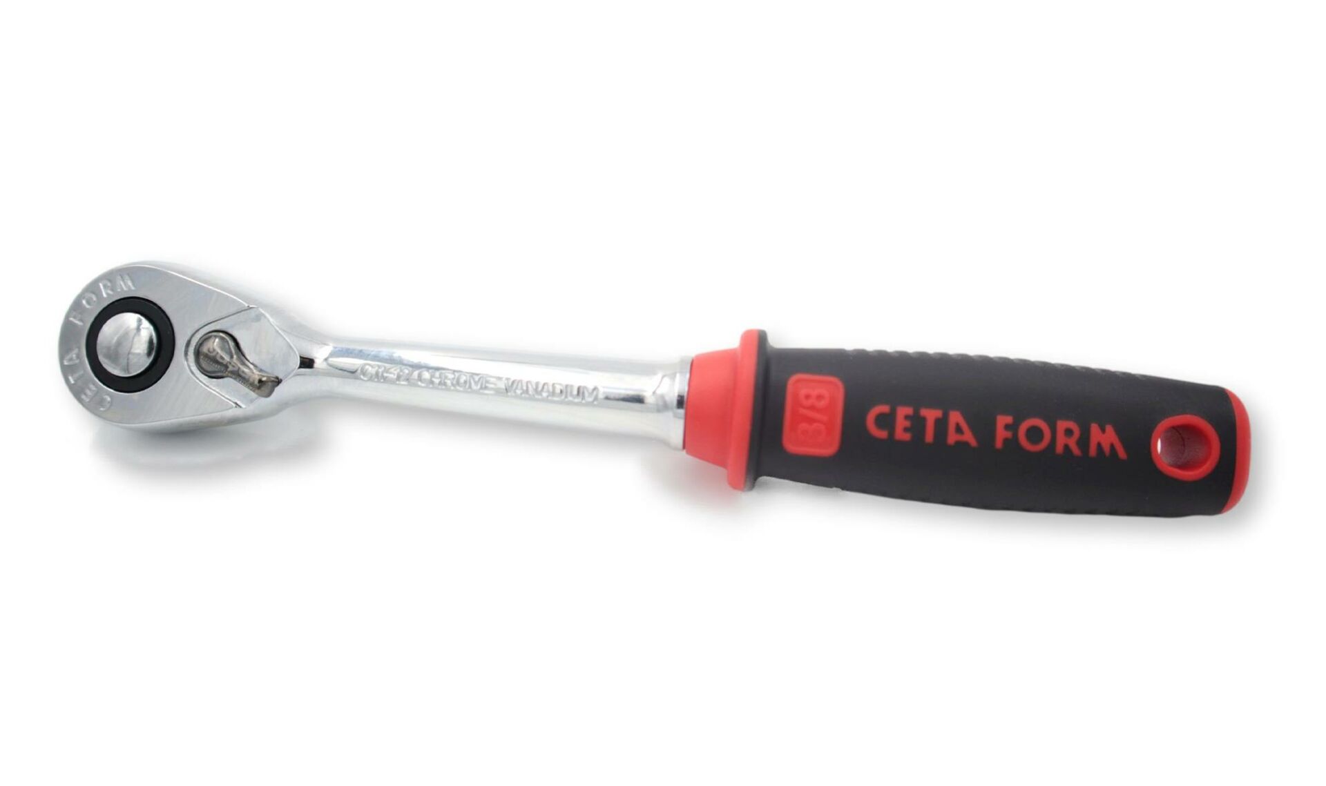 Ceta Form C11-14N 3/8'' Düğmeli Cırcır Kolu (Açılı Gövde)