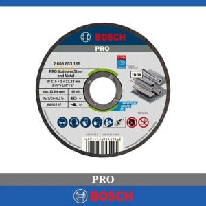 Bosch 115x1 mm Standart Paslanmaz Kesme Taşı Rapido 2608603169