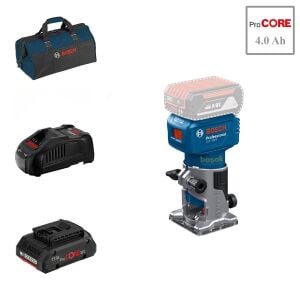 Bosch GLF 18V-8 1X4 Ah ProCORE Akülü Freze Bez Çantalı