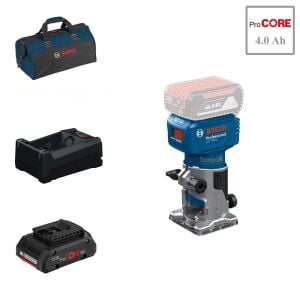 Bosch GLF 18V-8 1X4 Ah ProCORE Akülü Freze Bez Çantalı