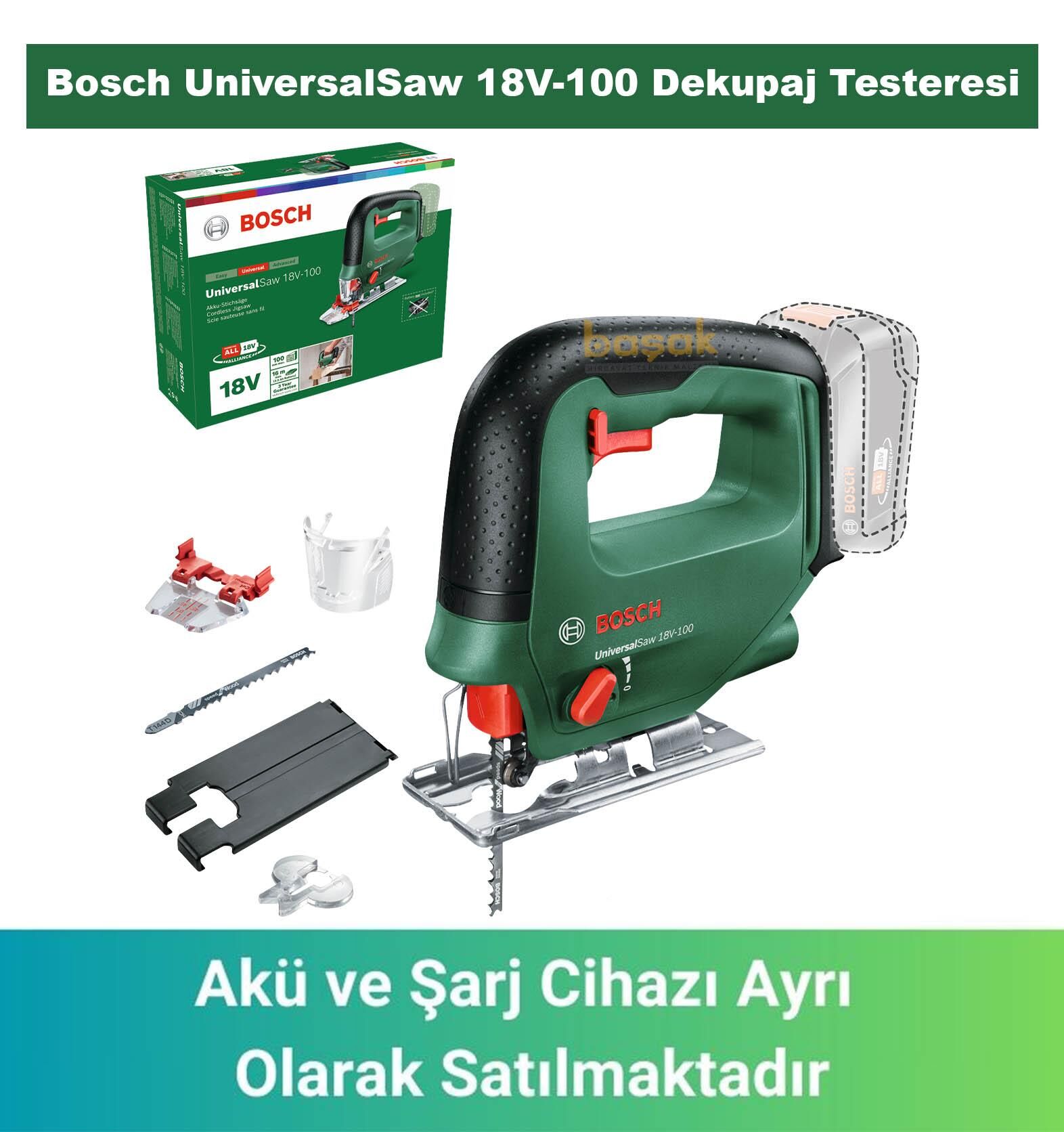 Bosch UniversalSaw 18V-100 Dekupaj Testeresi (Akü ve Şarj Yoktur) 0603011100
