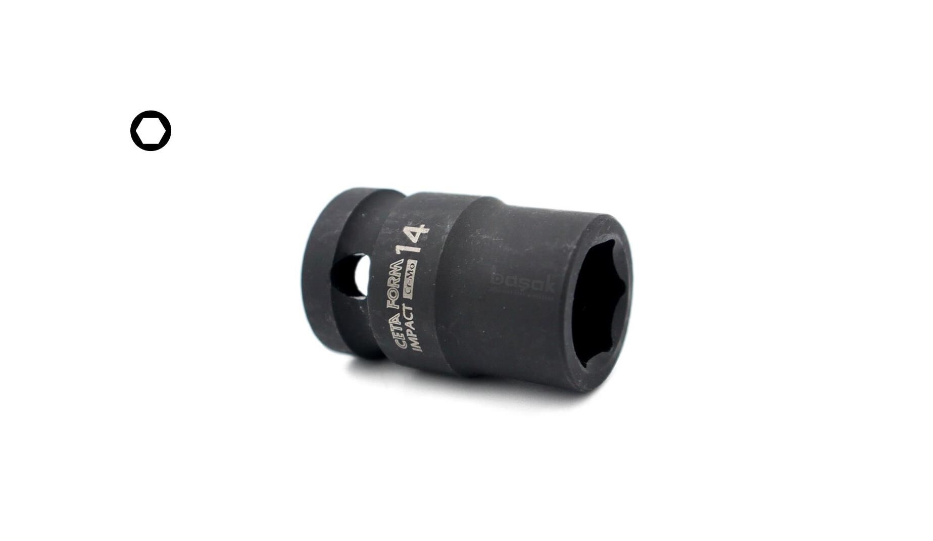 Ceta Form 14 mm 1/2” 6 Köşe Havalı Lokma Anahtar C62-H14