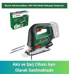 Bosch AdvancedSaw 18V-140 Akülü Dekupaj Testeresi (Akü ve Şarj Yoktur) 0603013000
