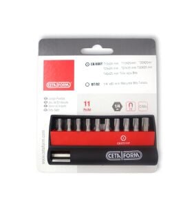 Ceta Form CB/ST113T Delikli TORX Bits Uç Takımı + Bits Tutucu 11 Parça