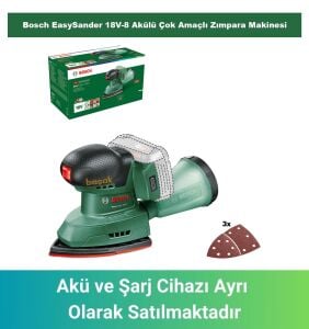 Bosch EasySander 18V-8 Akülü Çok Amaçlı Zımpara Makinesi (Akü ve Şarj Yoktur) 06033E3000