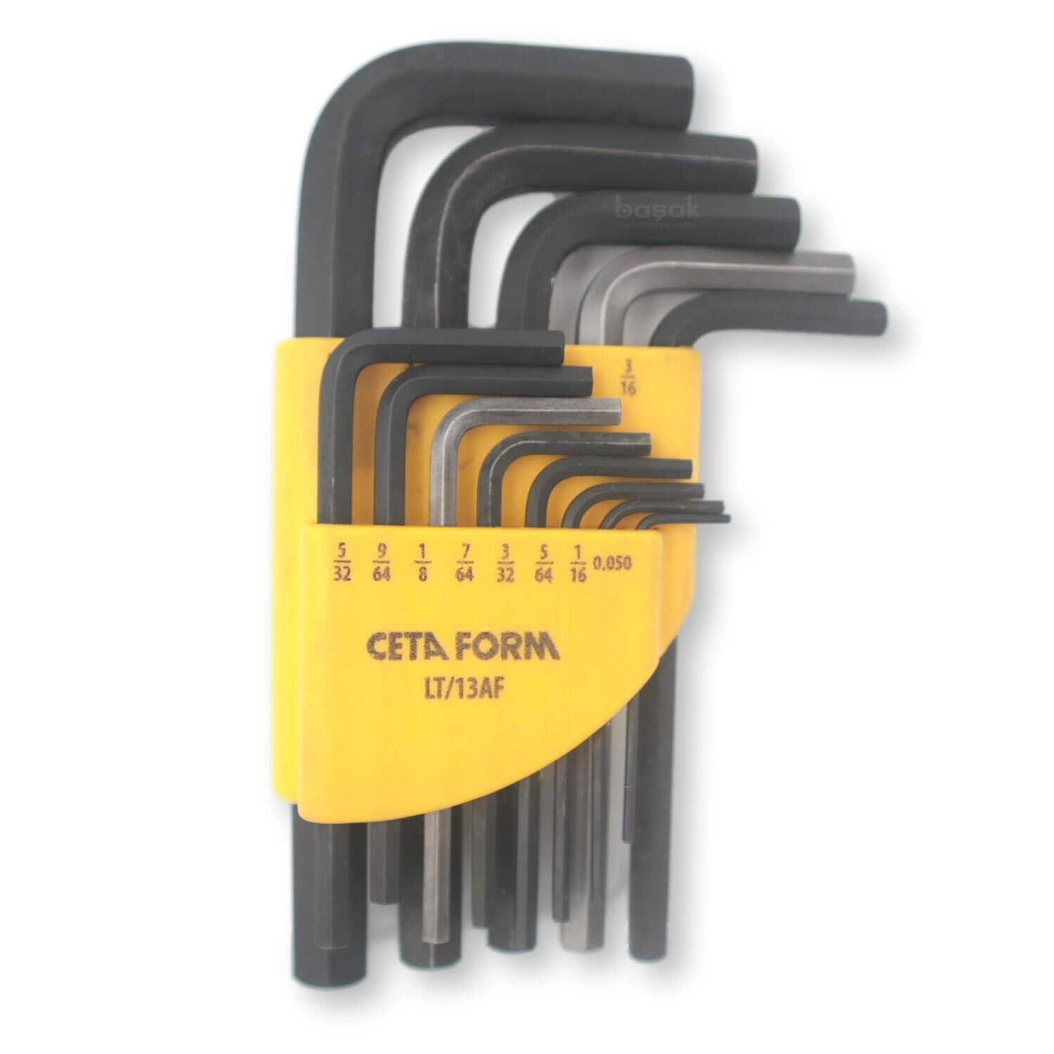 Ceta Form 0.05-3/8 Inch Allen Takımı SAE 13 Parça LT/13AF