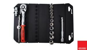 Ceta Form 4 - 13 mm 1/4” Lokma Takımı Pratik Çantalı 15 Parça C00-15RH4