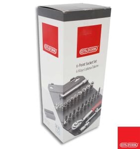 Ceta Form 4 - 13 mm 1/4” Lokma Takımı Pratik Çantalı 15 Parça C00-15RH4