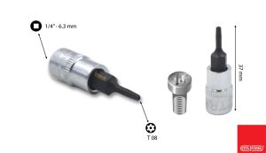 Ceta Form T8 1/4” Lokmalı Delikli Torx Allen C08S-TR08