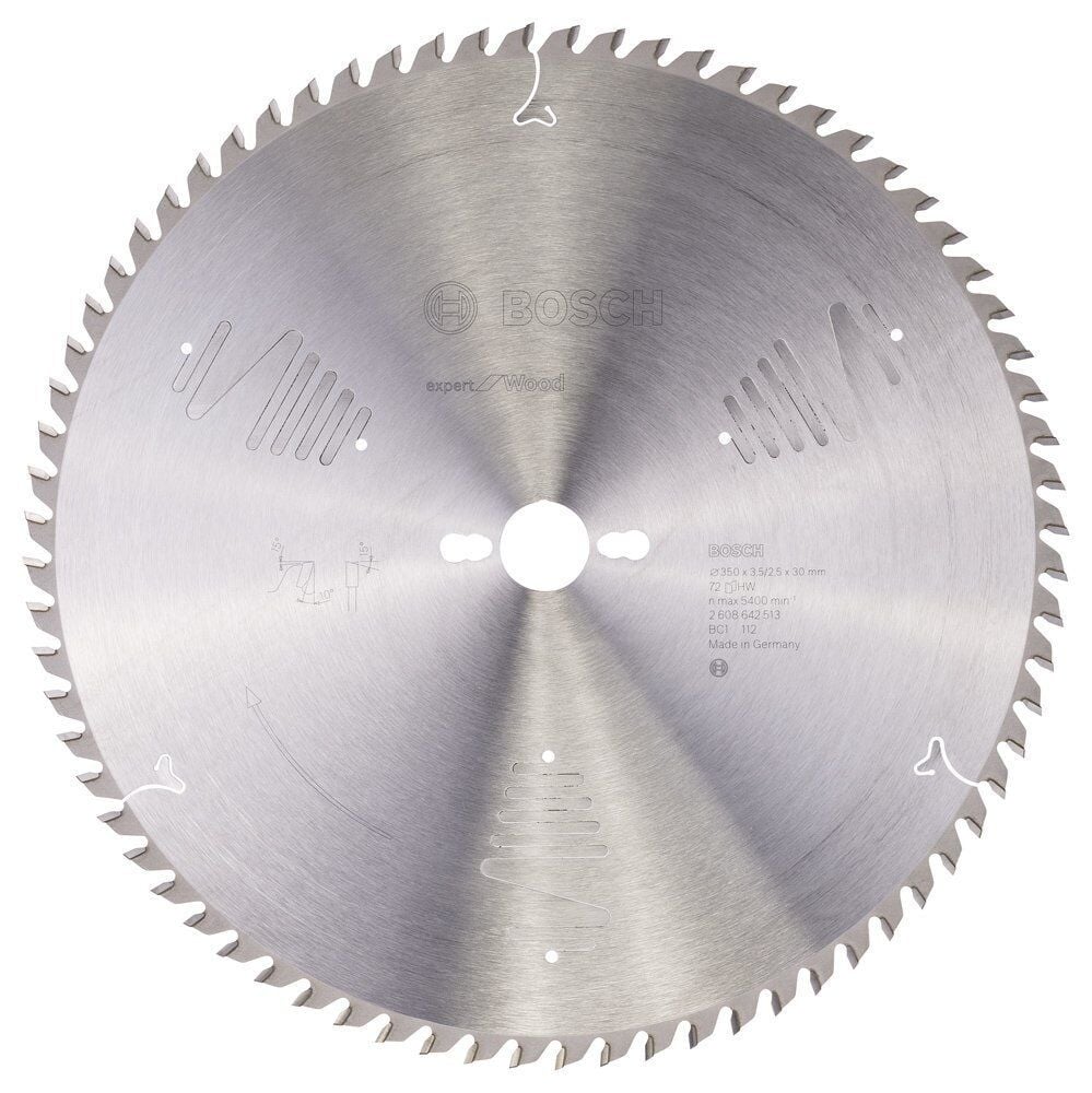 Bosch EXW Ahşap Daire Testere Bıçağı 350*30 mm 72 Diş Expert 2608642513