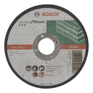 Bosch 115x3 mm Standart Taş-Mermer Kesme Taşı Düz 2608603177