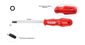 Ceta Form T27 x 115 mm Torx Tornavida 4400/T27M