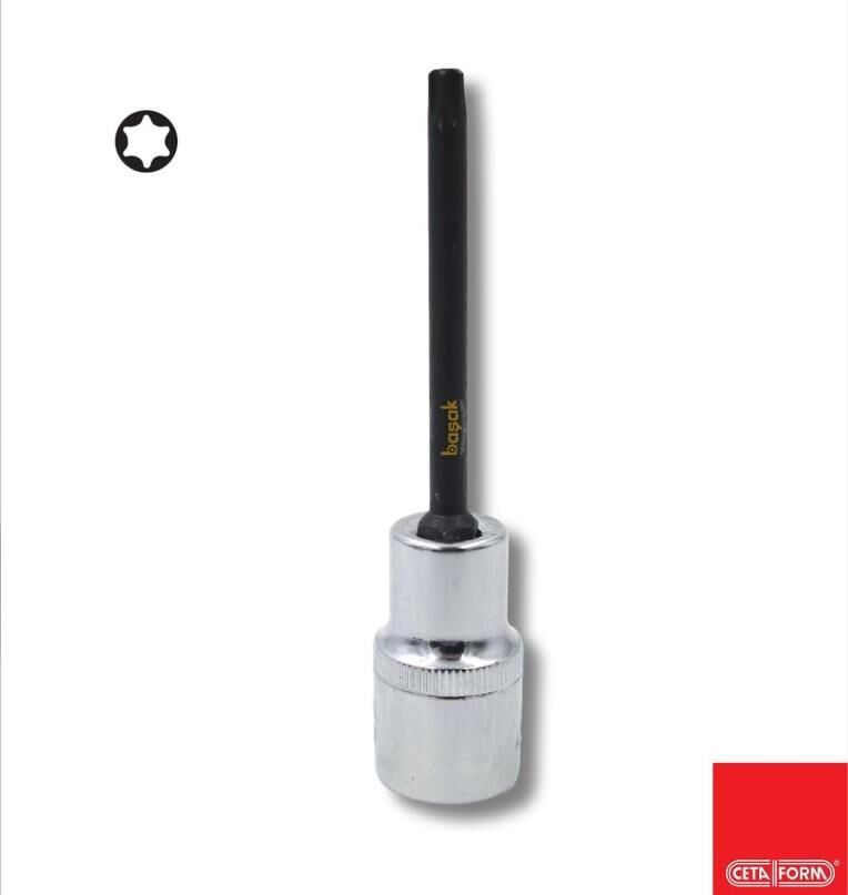 Ceta Form T35L Uzun Tip 1/2” TORX Uçlu Lokma C28S-T35L