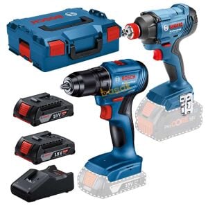 Bosch 2'li Darbeli Vidama ve Matkap Akülü Set GDX 18V-285+GSB 185-LI 2x2 Ah 06019N2124
