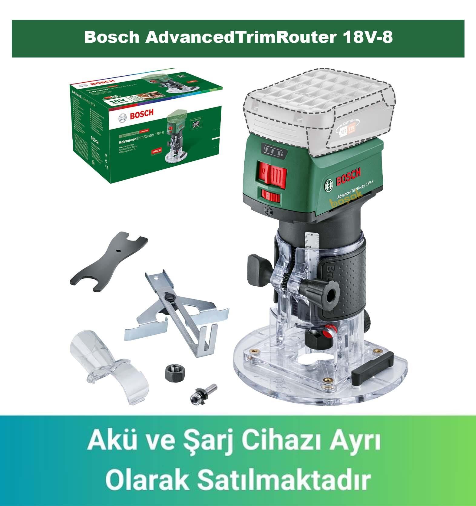 Bosch AdvancedTrimRouter 18V-8 (Akü ve Şarj Yoktur) 06039D5000