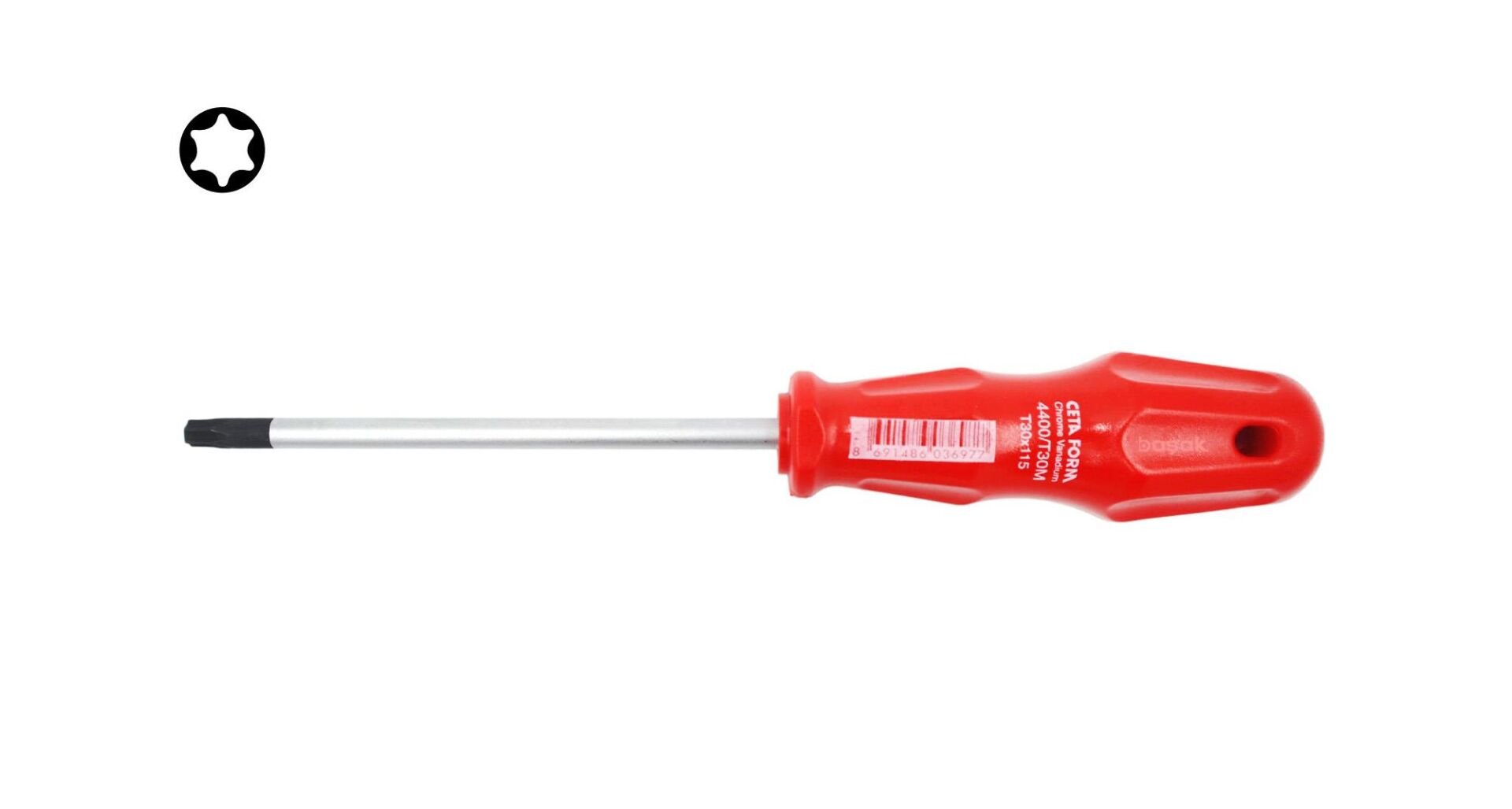 Ceta Form T30 x 115 mm Torx Tornavida 4400/T30M