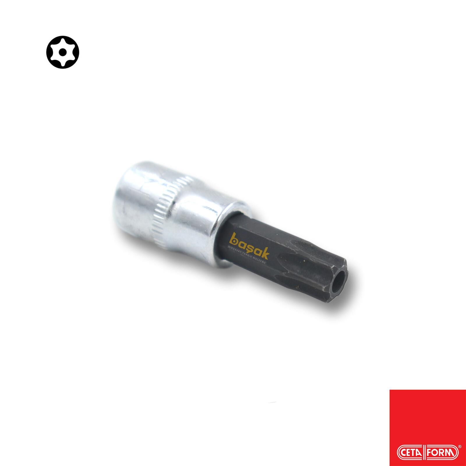 Ceta Form T20 1/4” Lokmalı Delikli Torx Allen C08S-TR20