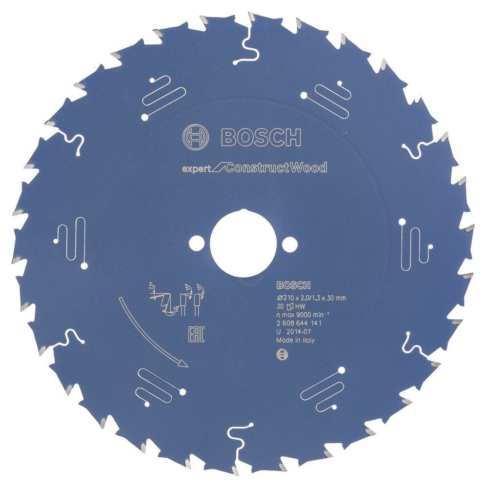 Bosch Çivili Ahşap Daire Kesme Testeresi 210*30 mm 30 Diş Expert 2608644141