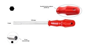 Ceta Form 4 mm Lokma Tornavida 1304M