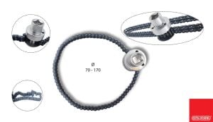 Ceta Form Ø 70-170mm Zincirli Yağ Filtre Anahtarı 1/2'' Kareli N14-032SQ