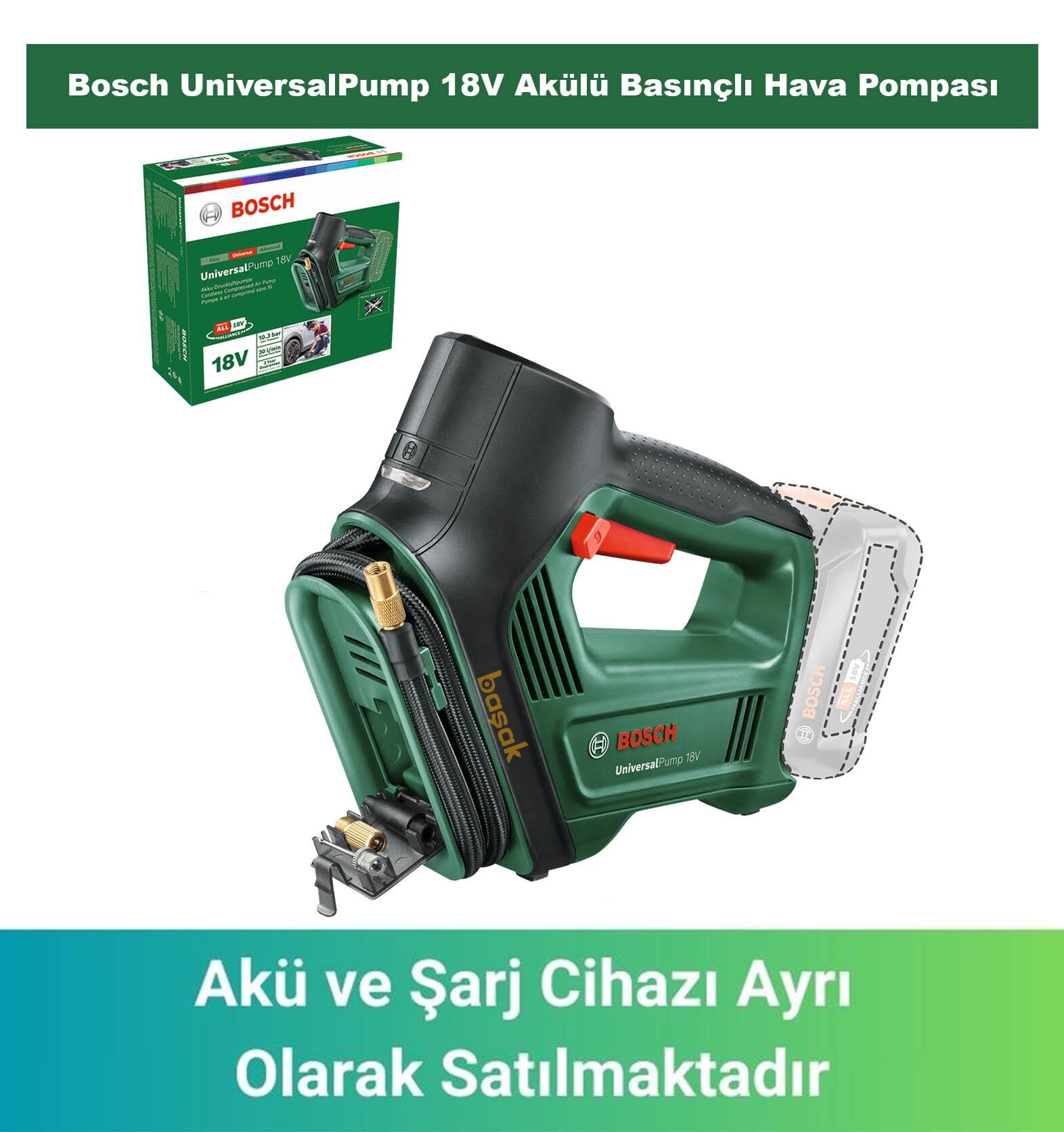 Bosch UniversalPump 18V Akülü Basınçlı Hava Pompası (Akü ve Şarj Yoktur) 0603947100